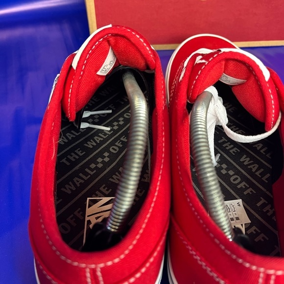 🆕 Vans Atwood Checker Sidewall Red Sneaker Men’s 13 Fast Shipping - Picture 6 of 6